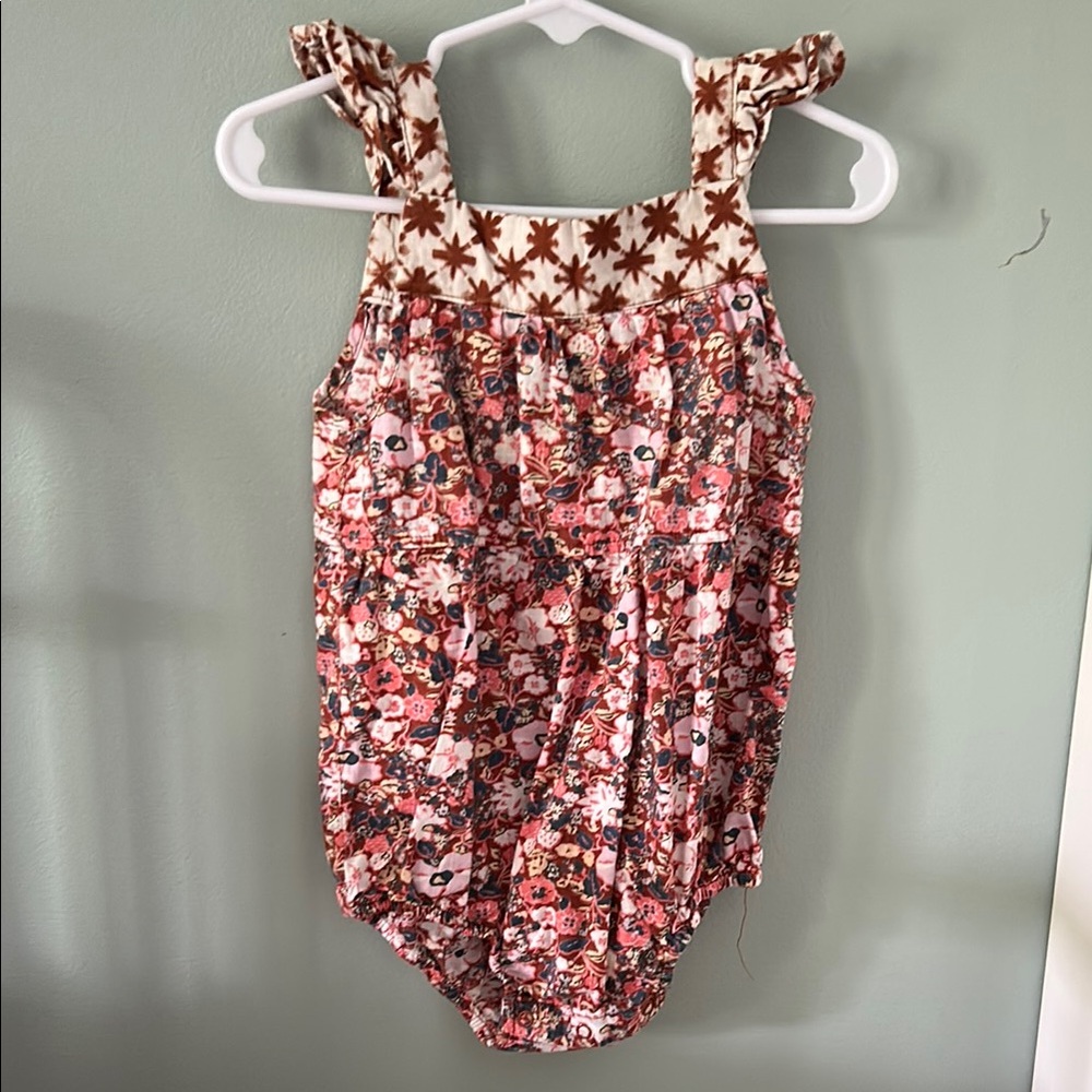 Cat & Jack Brown Floral Baby Dress